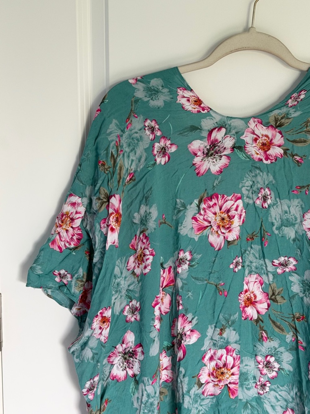 Torrid Women's Sage Green Floral Gauze Kimono Cover Up 00/0 - 39729 - Picture 9 of 16